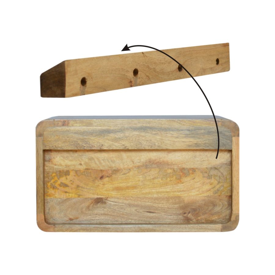 Large Floating Curve Open Slot Bedside - Image 10