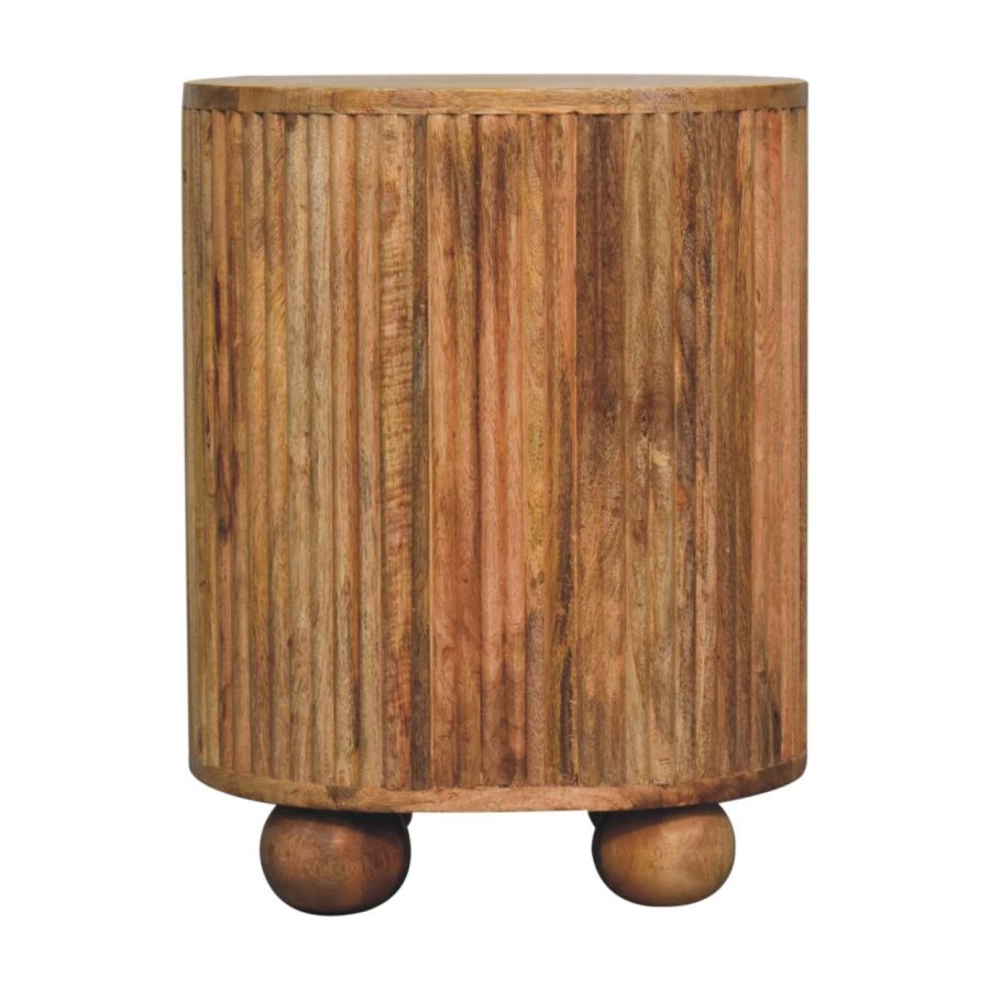Soba Ball 3 Drawer Bedside - Image 10
