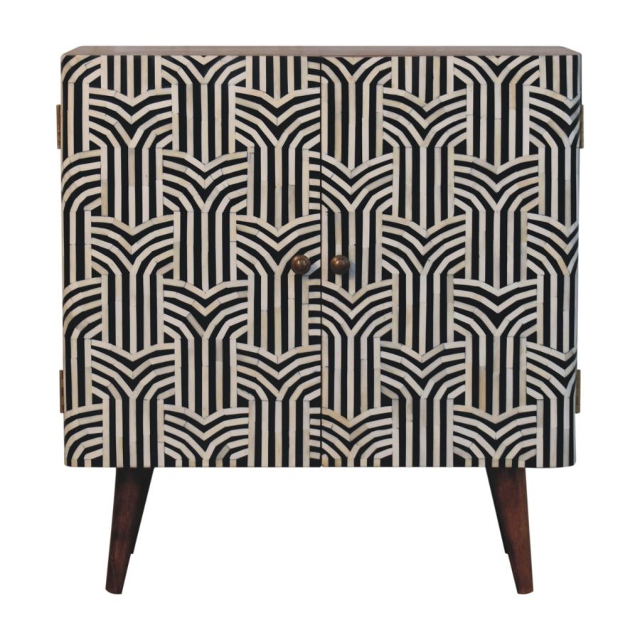 Honey Caramel Edessa Bone Inlay Cabinet - Image 2