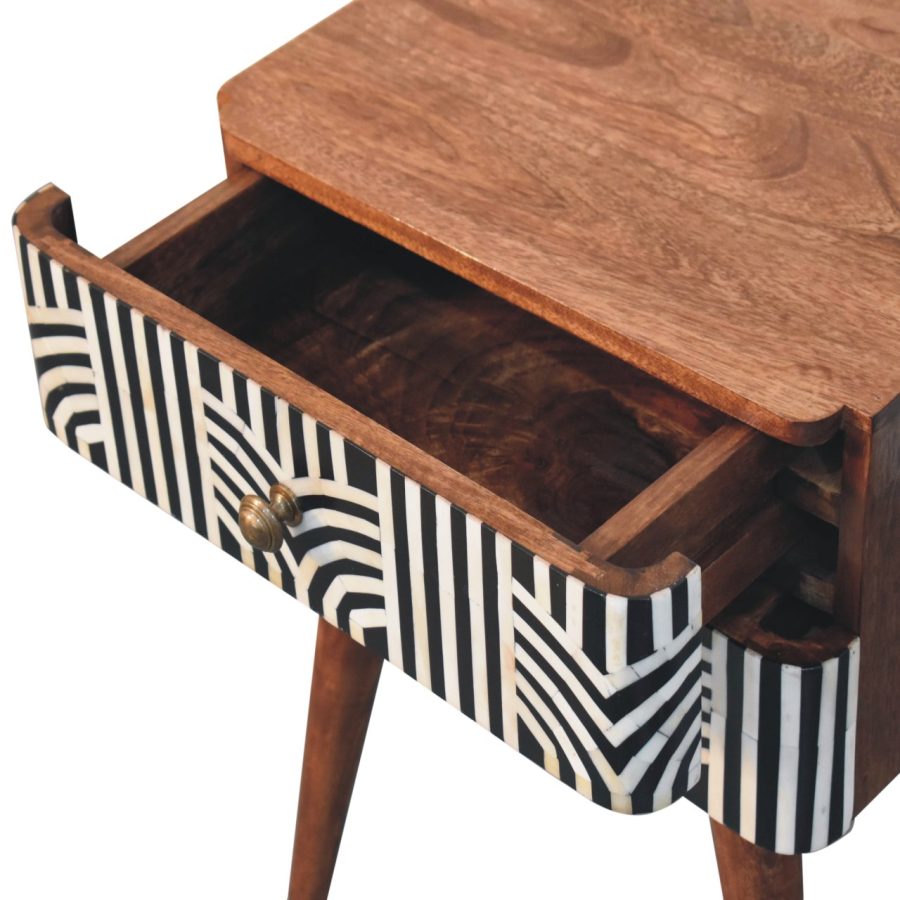 Honey Caramel Edessa Bone Inlay Bedside - Image 7