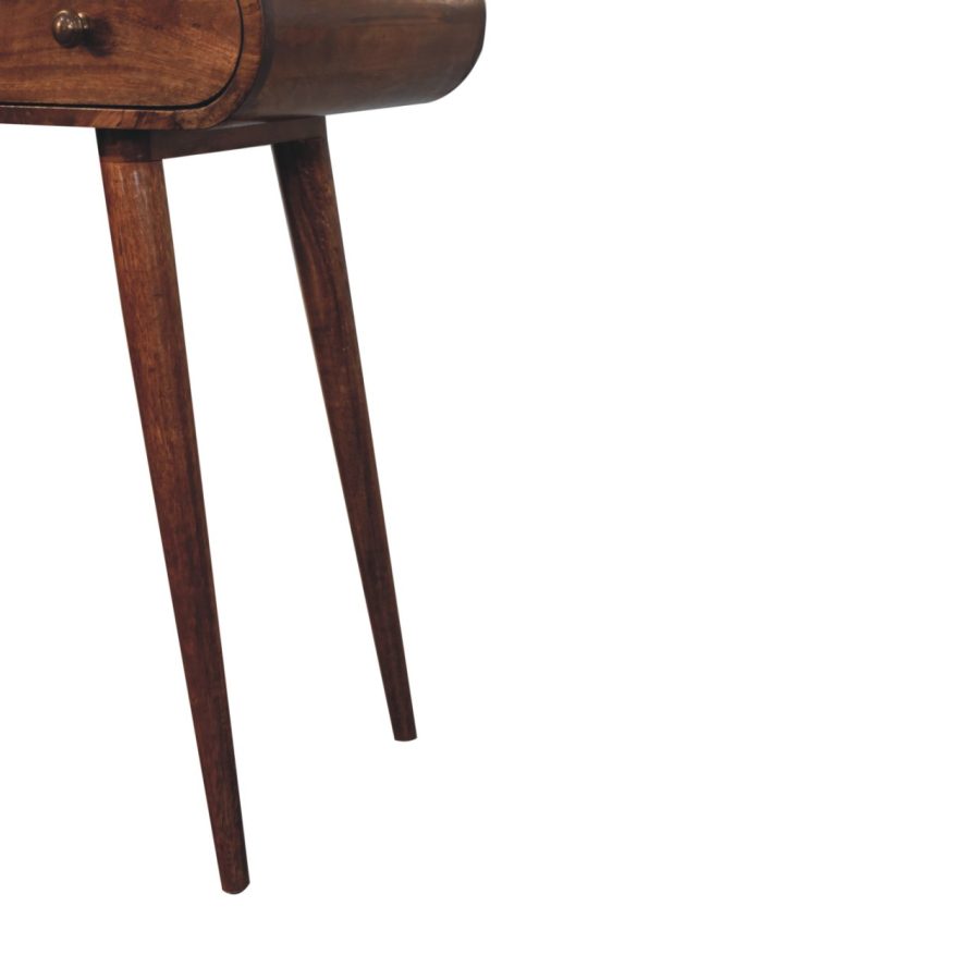 Honey Caramel Round Dressing Table - Image 9