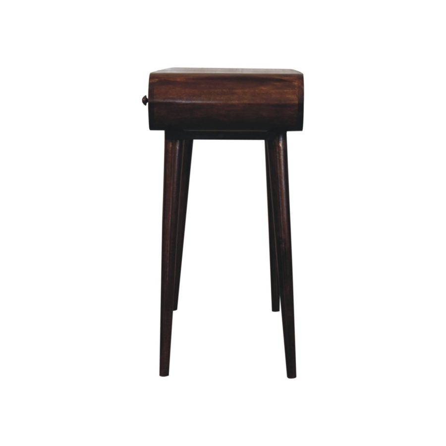 California Walnut Dressing Table with Foldable Mirror - Image 10