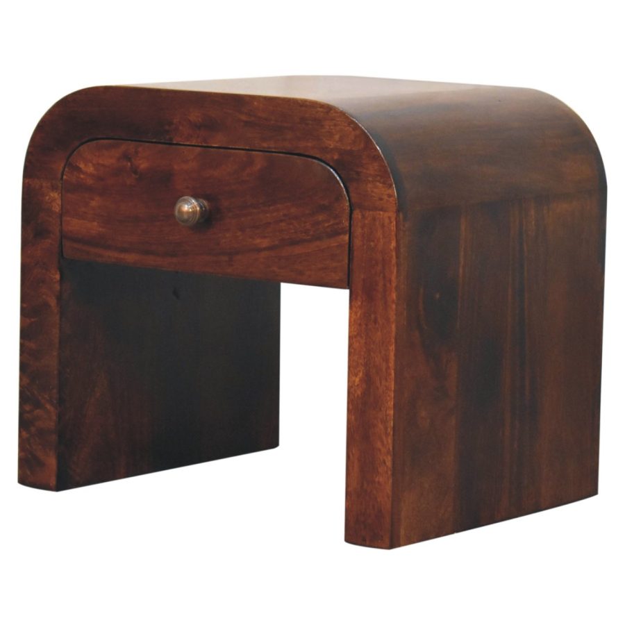 California Walnut Disc Bedside - Image 13