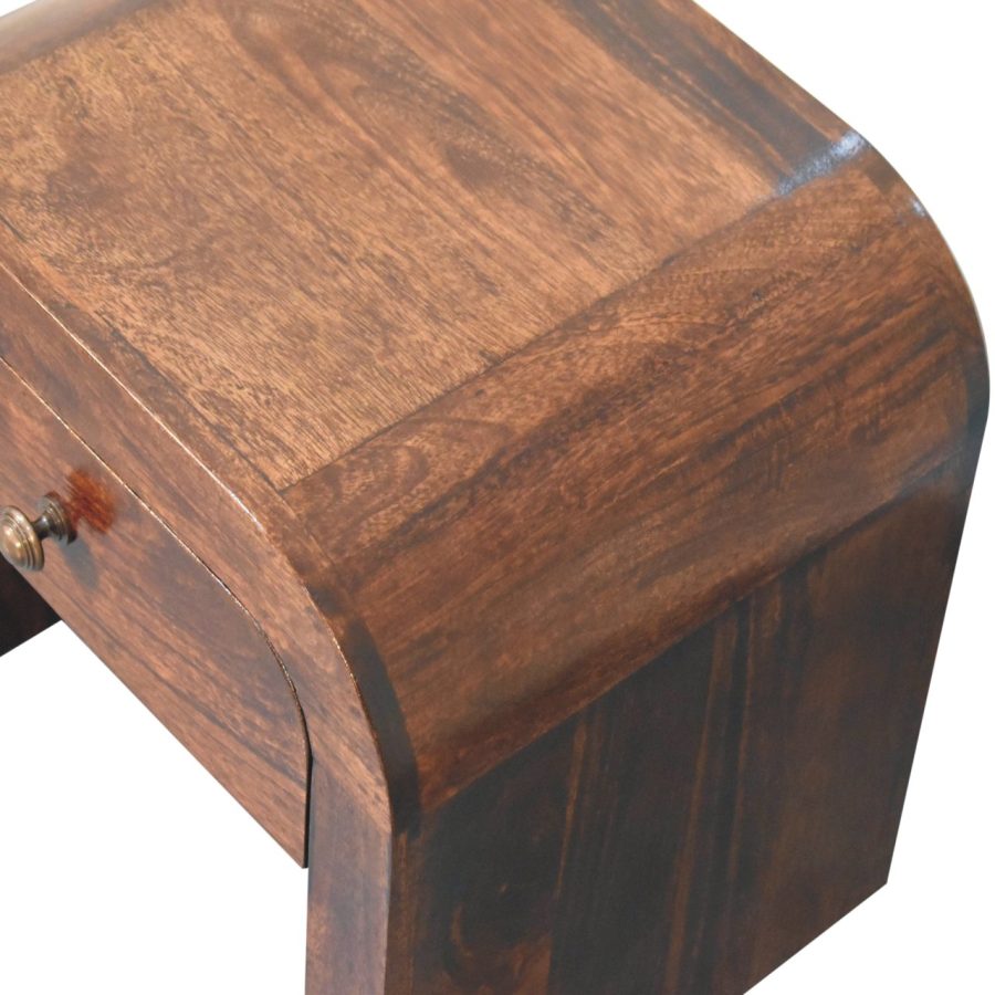 California Walnut Disc Bedside - Image 15