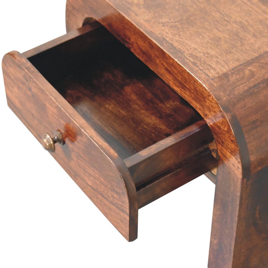 California Walnut Disc Bedside - Image 16