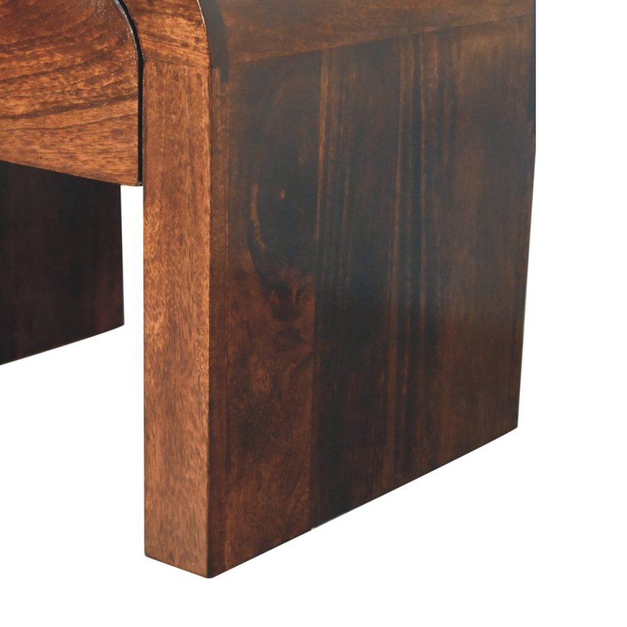 California Walnut Disc Bedside - Image 17