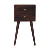 Mini 2 DrawerCalifornia Walnut Bedside - Image 2