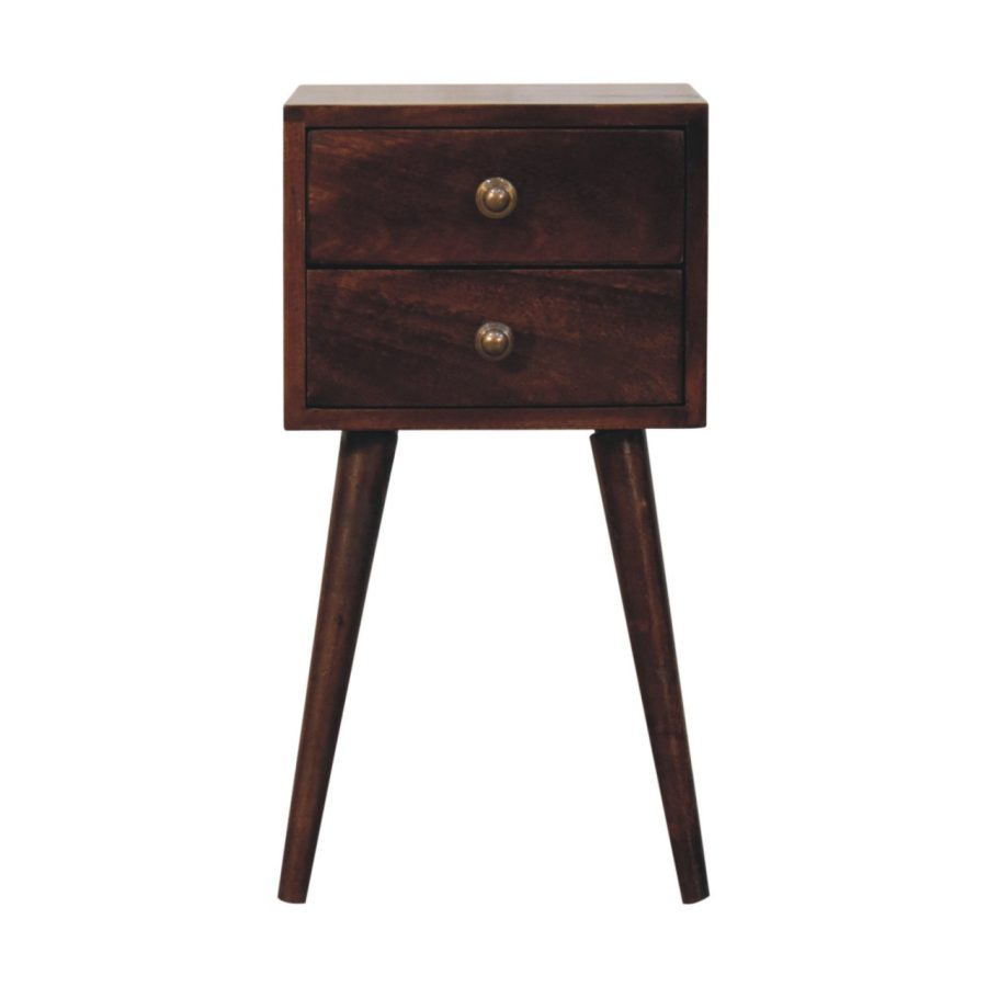 Mini 2 DrawerCalifornia Walnut Bedside - Image 2