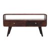 Curved California Walnut Media Unit - Image 2