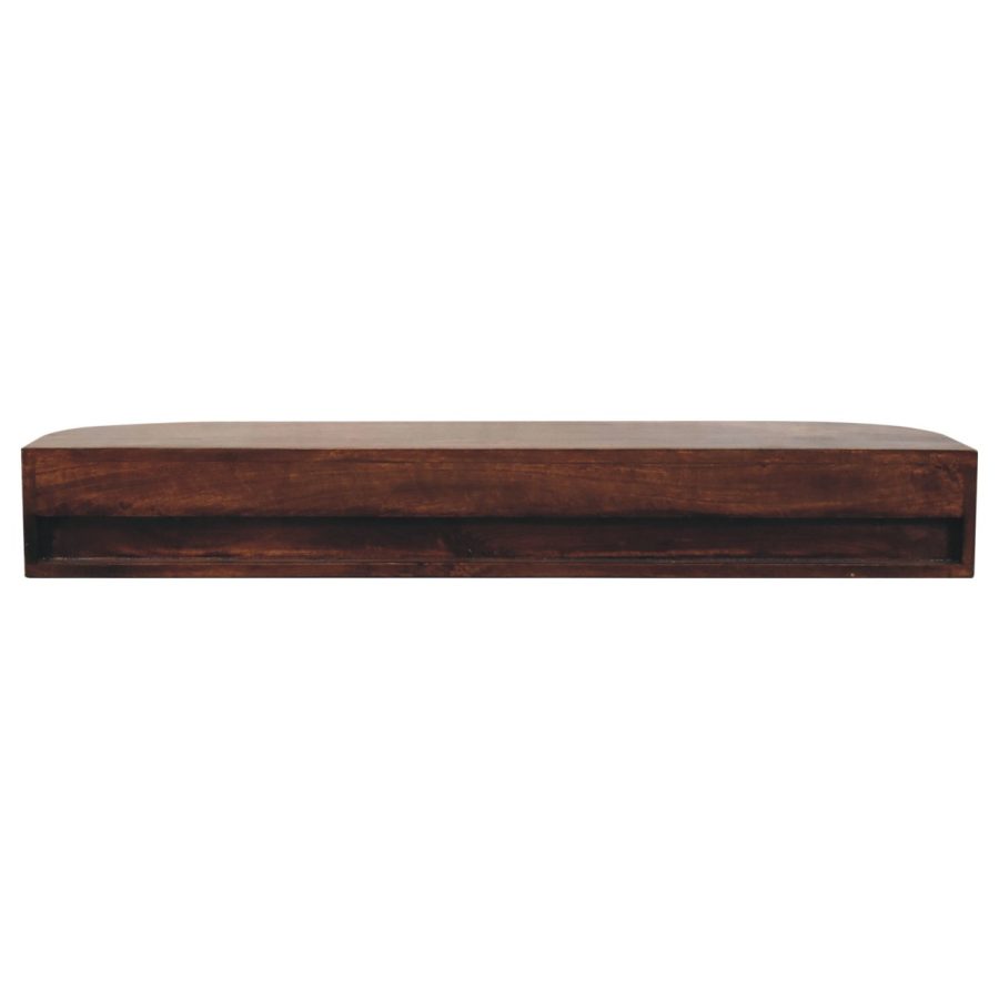 Lunar 2 Drawer Wall Mounted Chestnut Console - Image 9