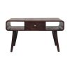 Curved California Walnut Coffee Table - Image 2