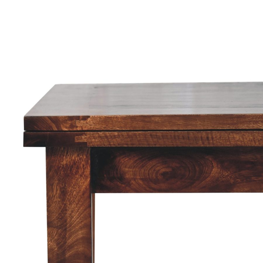 California Walnut Extendable Butterfly Dining Table - Image 5