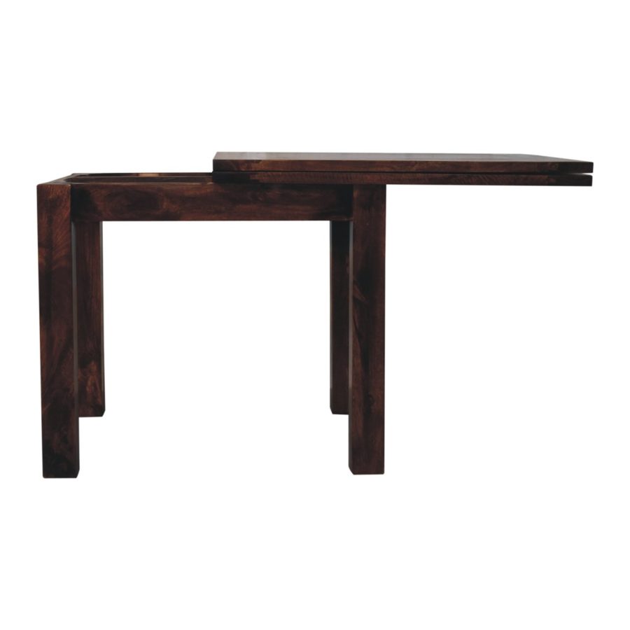 California Walnut Extendable Butterfly Dining Table - Image 9