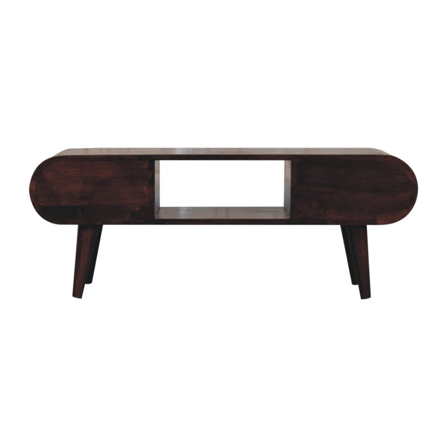 California Walnut Circular TV Unit - Image 10