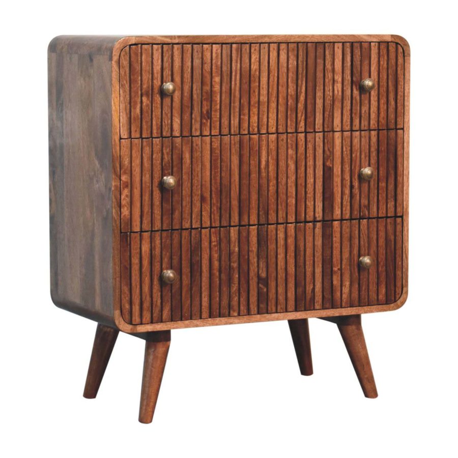 Honey Caramel T-bar Ridged Chest - Image 4