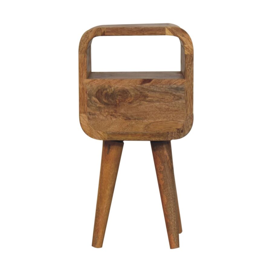 Extra Mini Oakish Curve Open Slot Bedside - Image 10