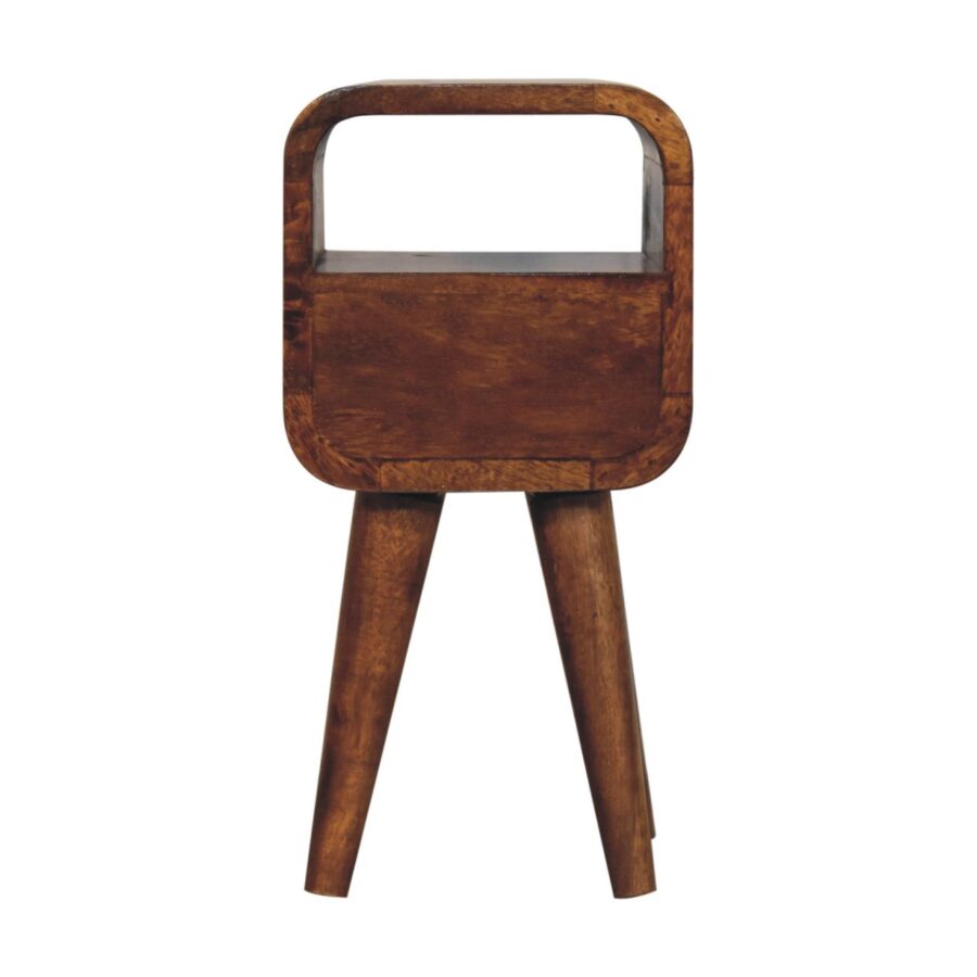 Extra Mini Chestnut Curve Open Slot Bedside - Image 10