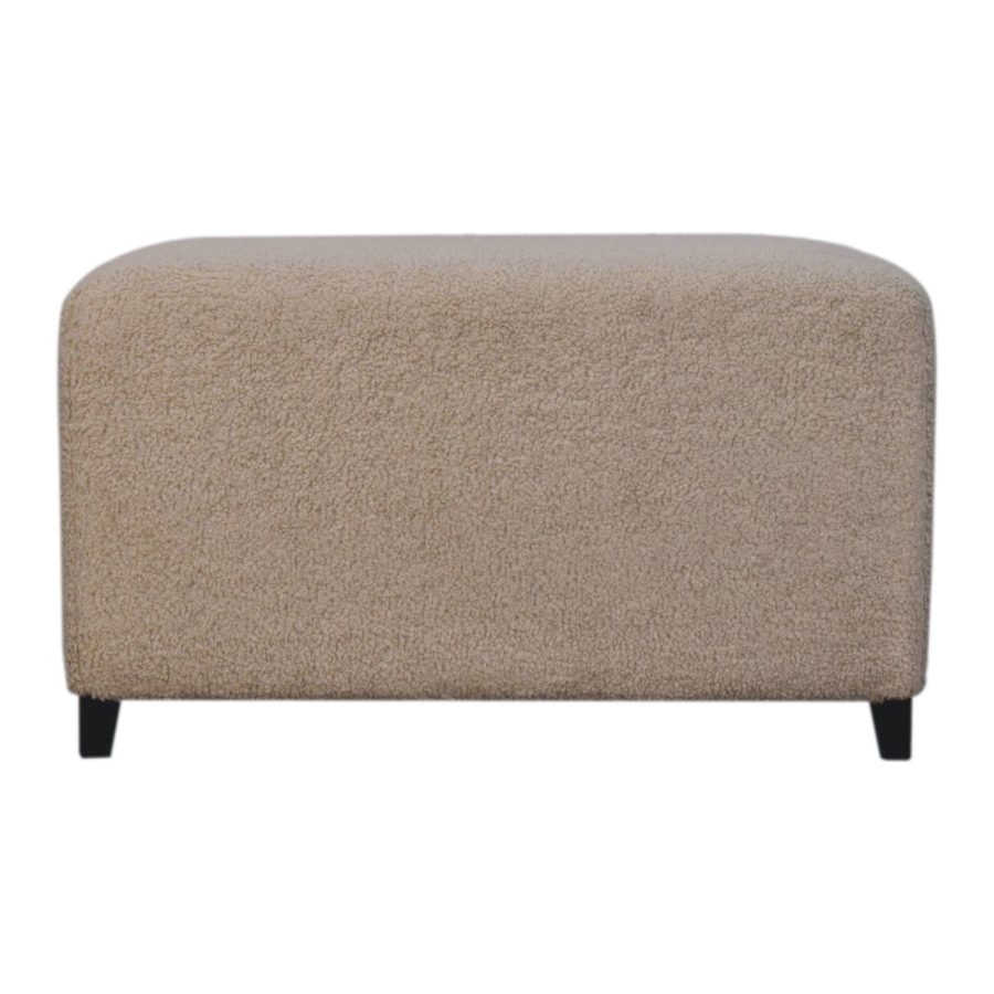 Bliss Cream Bouclé Ottoman - Image 2