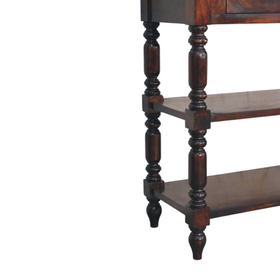Turned legs Cherry Side Table - Image 7