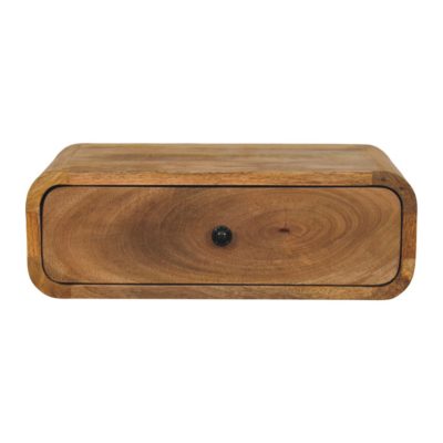 Avora Wall-Mounted Oak-ish 1 Drawer Nightstand