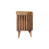Slatted Oak-ish Bench with 3 slots - Image 6