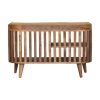 Slatted Oak-ish Bench with 3 slots - Image 5