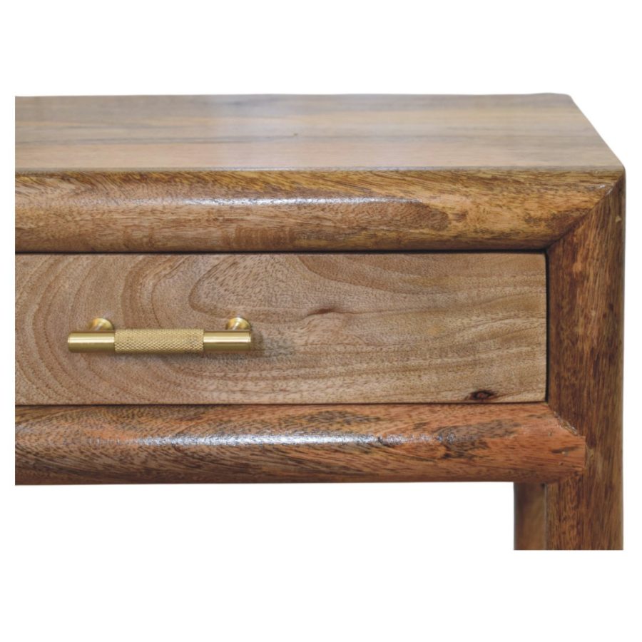 Regency Woven Oak-ish Nightstand with Drawer - Image 4