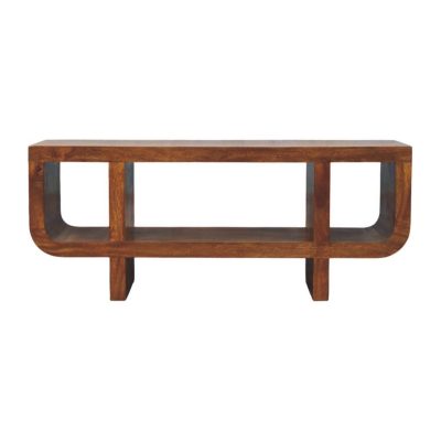 Orion Curved Chestnut Media Unit