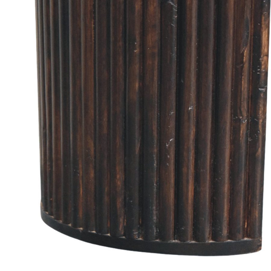 Velvet Mocha Fluted Console Table - Image 8
