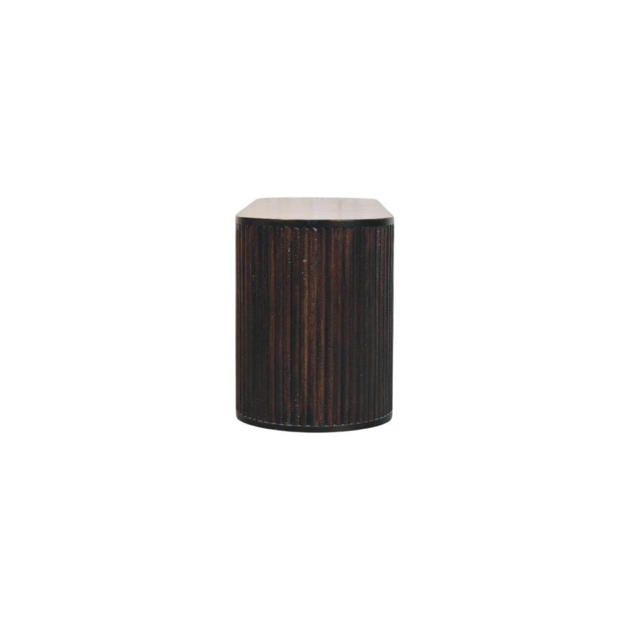 Velvet Mocha Fluted Console Table - Image 9