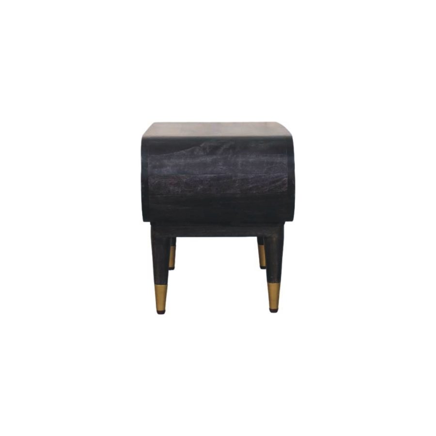 Curved Edge Console with Brass Accents - Image 8