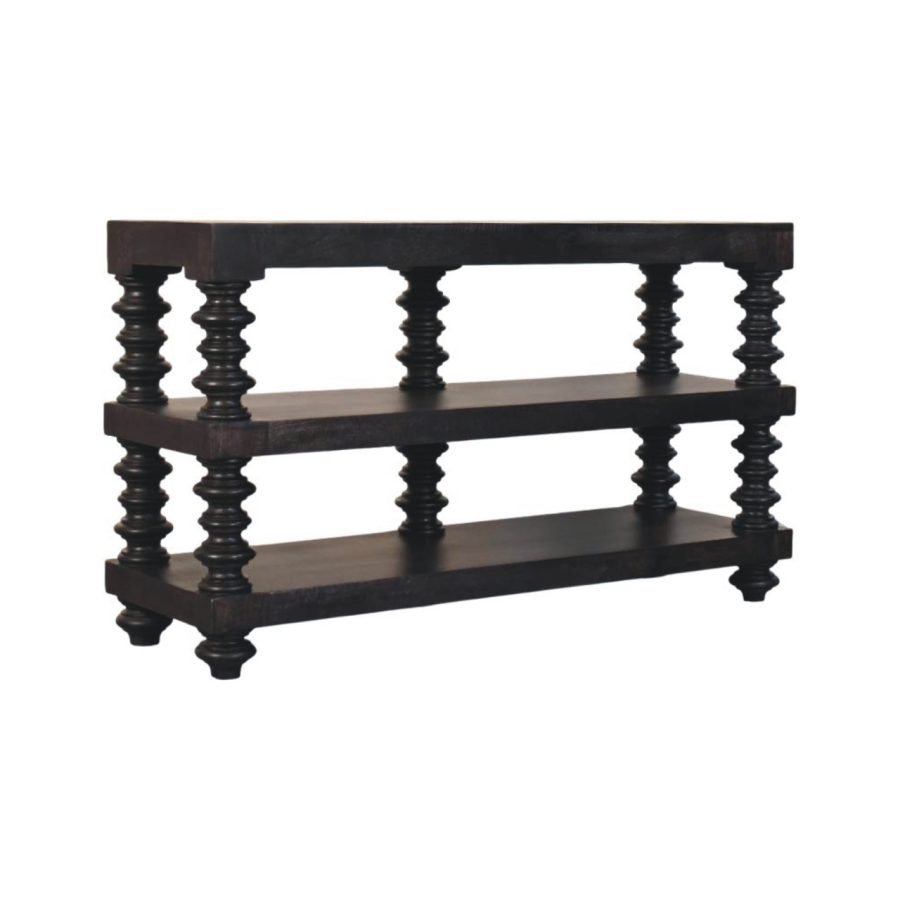 Spindle Shelf Console in Carbon Ash - Image 2