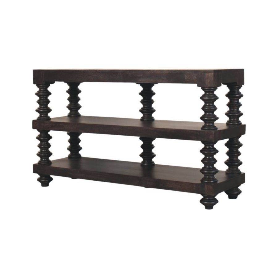 Spindle Shelf Console in Carbon Ash - Image 3