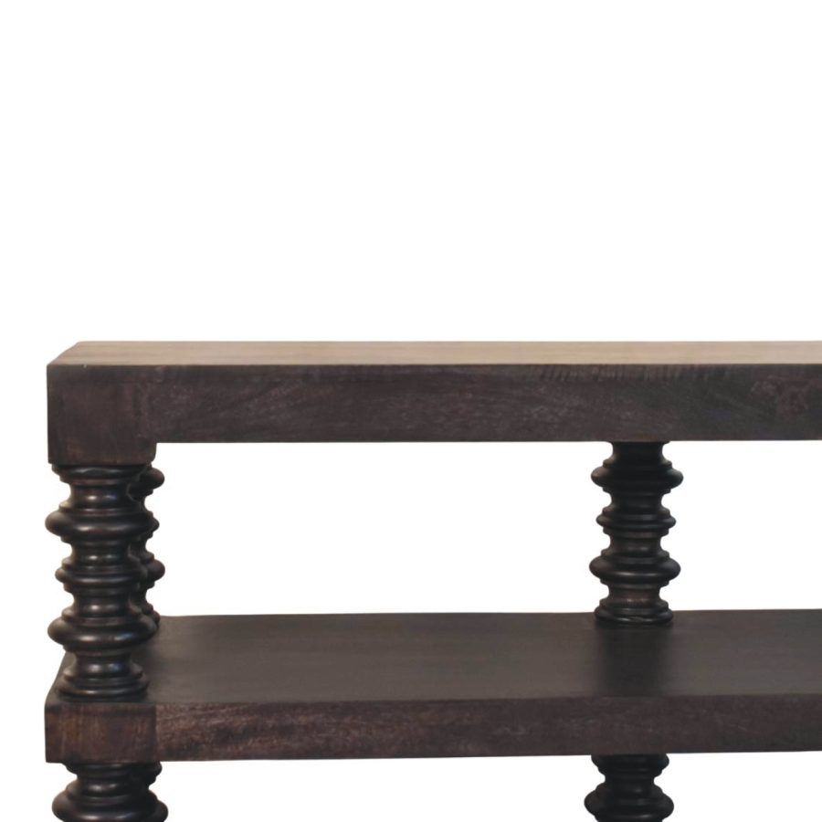 Spindle Shelf Console in Carbon Ash - Image 4
