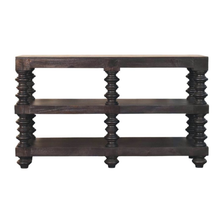 Spindle Shelf Console in Carbon Ash - Image 8