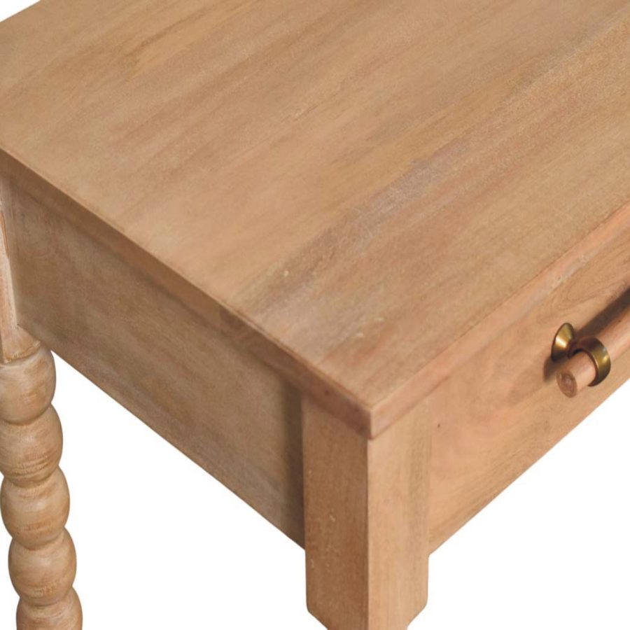 Savoy Bobbin Console with Jute Shelves - Image 5