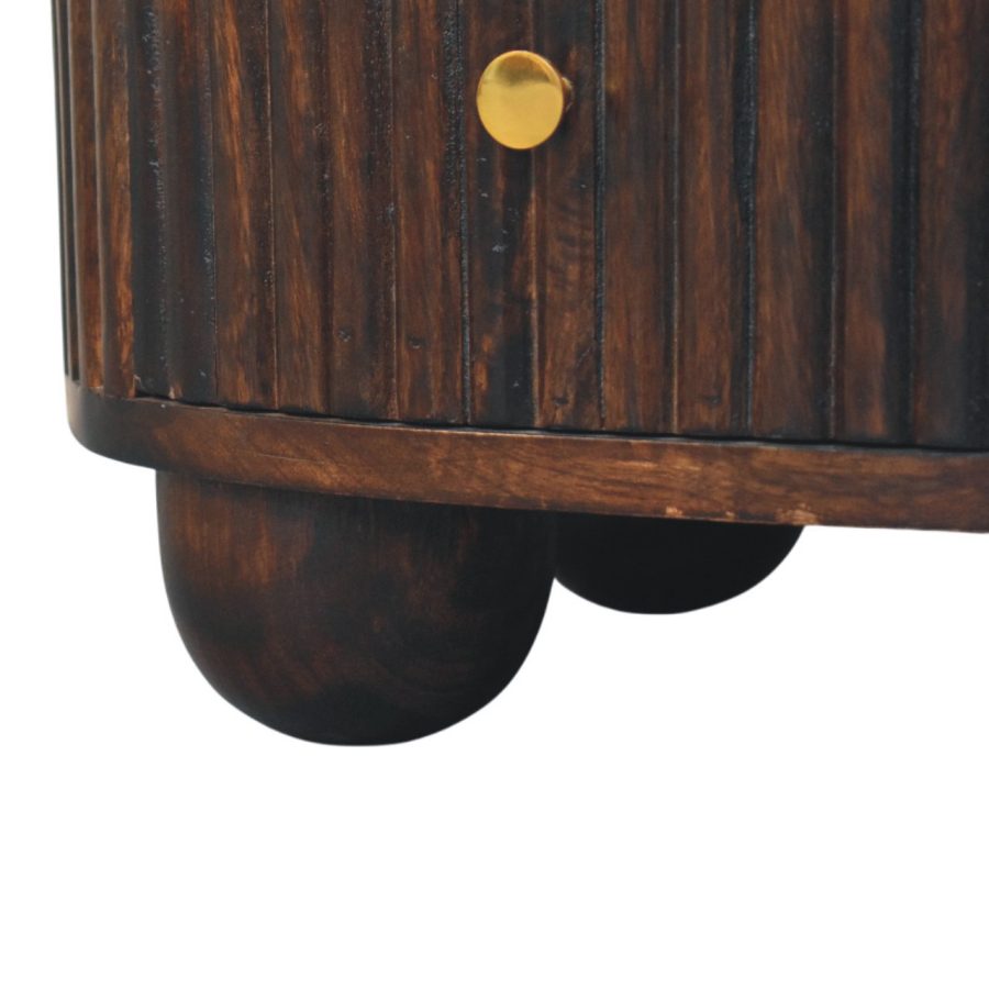 Curved Fluted 3-Drawer Drum Chest - Image 7