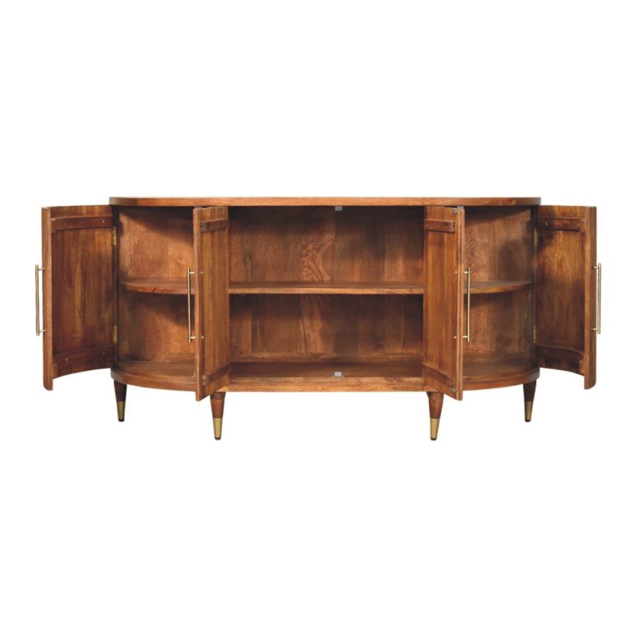 Ravello Curved 4-Door Sideboard - Image 6
