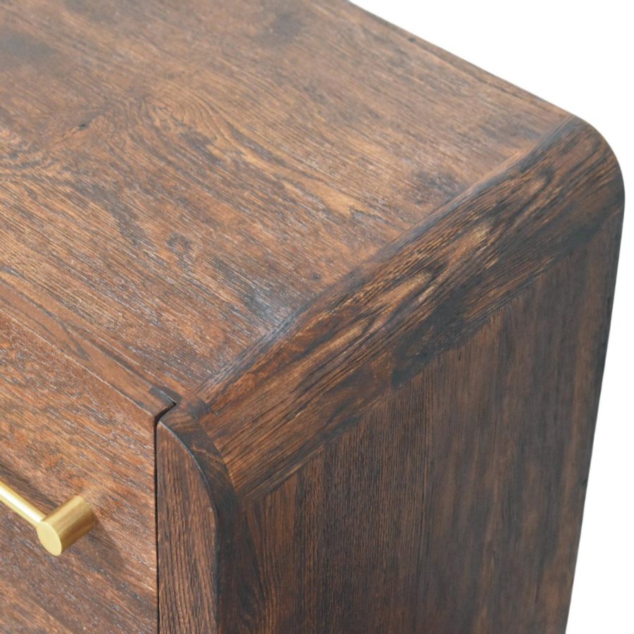 Copenhagen 2-Drawer Nightstand in Smoked Oak - Image 5