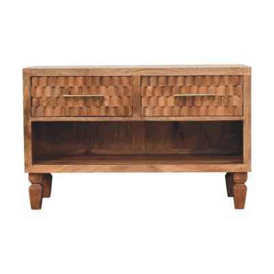 Arno Shoe Storage Unit in Golden Teak