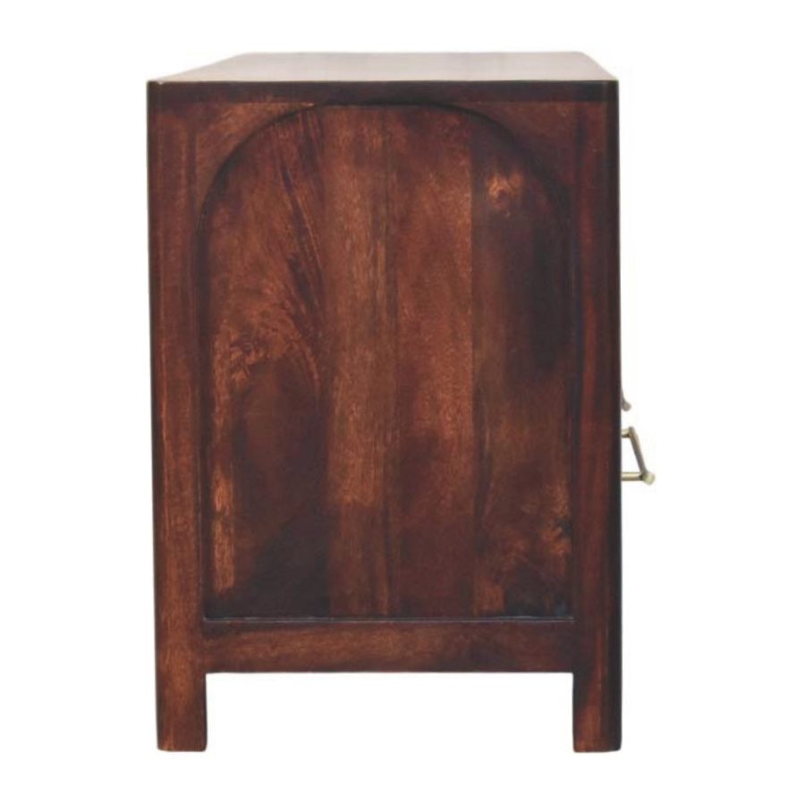 Arched Edge 2 Drawer Media Unit - Image 8