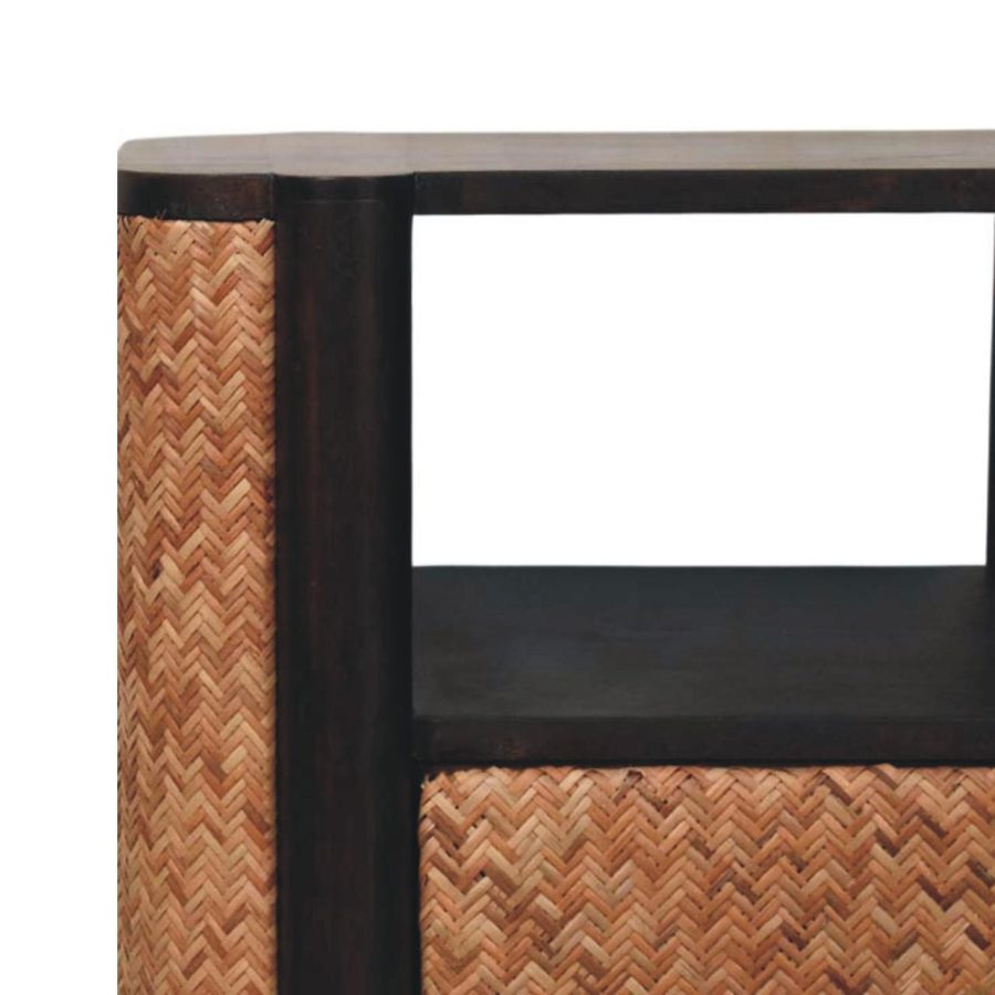 Rattan Curve Edge Nightstand - Image 5