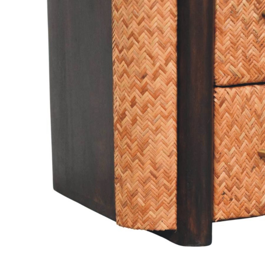 Rattan Curve Edge Nightstand - Image 8