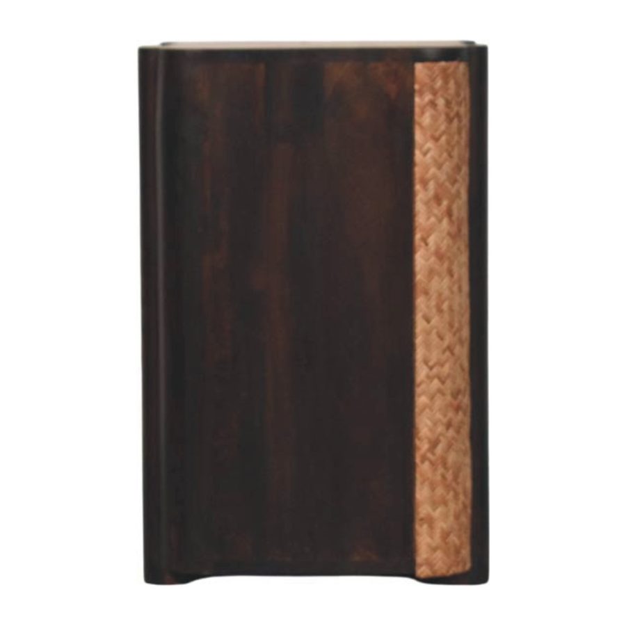 Rattan Curve Edge Nightstand - Image 9