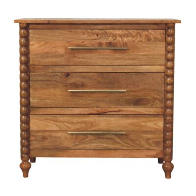 Spindle 3-Drawer Chest