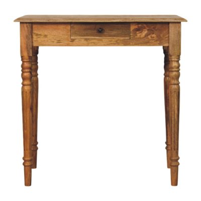 Oakish Turned Leg Writing Desk