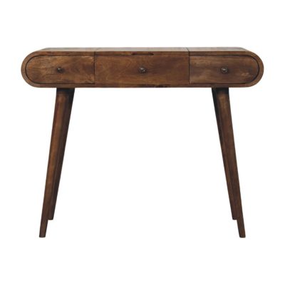 Curved 3 Drawer Dressing Table