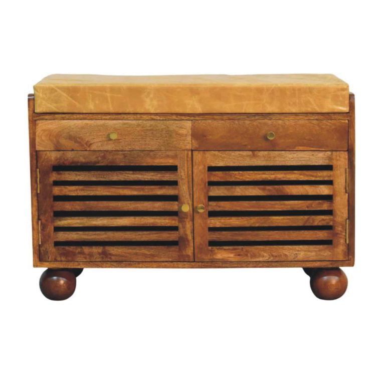 bola shoe storage bench