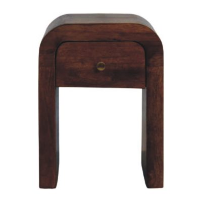 curved bedside table