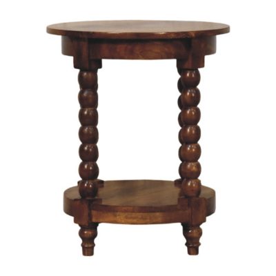 spindle round side table